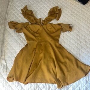 Lovers + Friends Gold Formal Dress